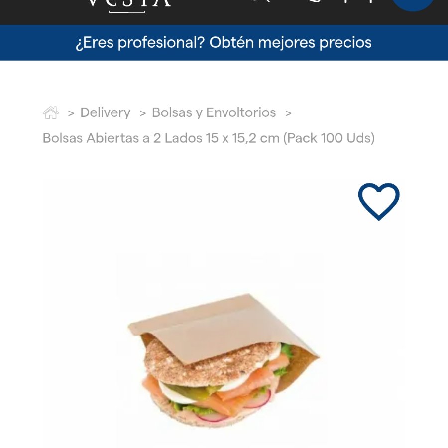 bolsa arepas kraft 15 cm x 15 cm — otra vista