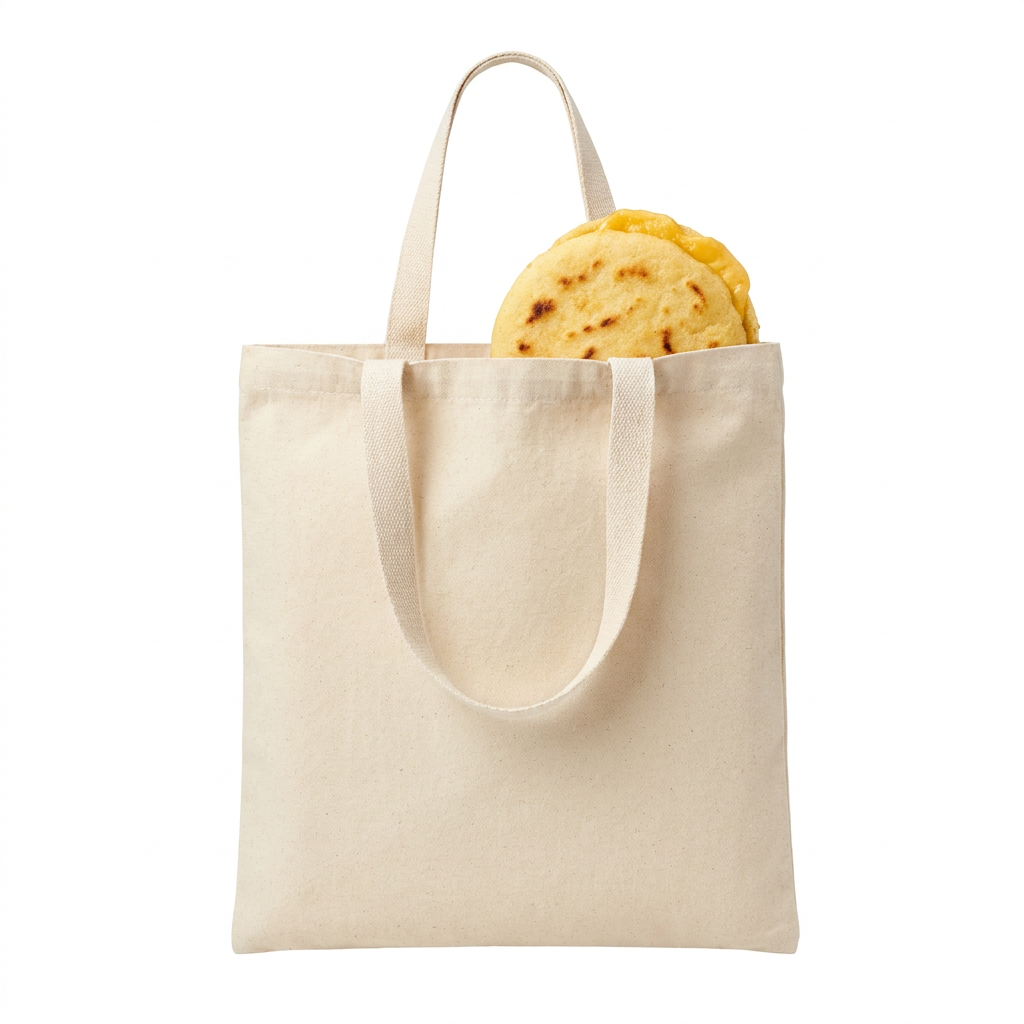 bolsa arepas kraft 15 cm x 15 cm — otra vista