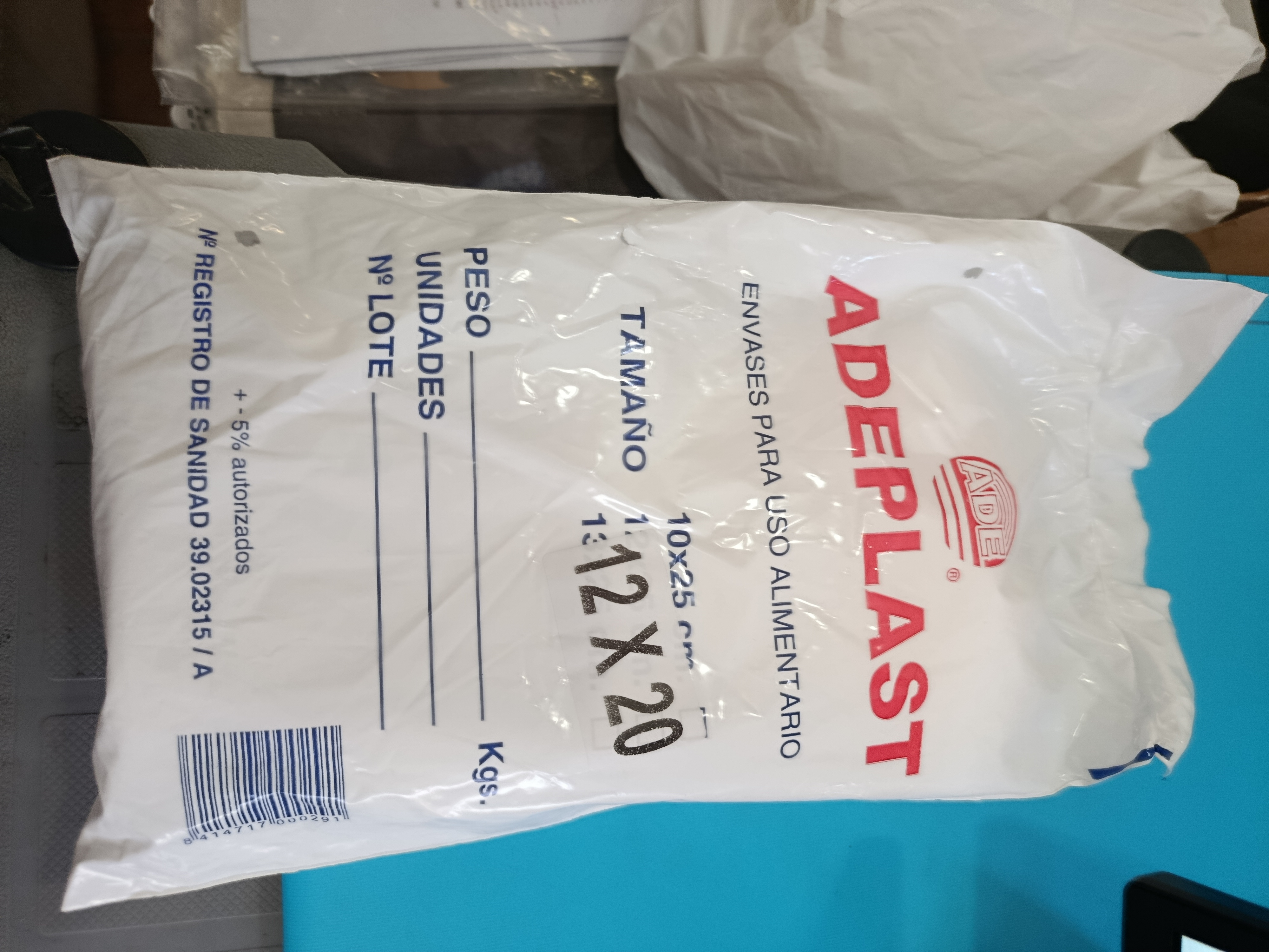 bolsa transparente 12x20 — otra vista