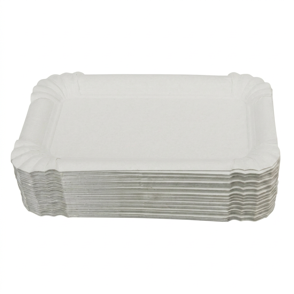 Bandeja cartón blanca 12x19
