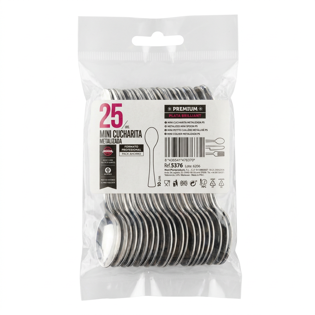 cucharita mini, paquete de 25 unidades — Plastiahorro