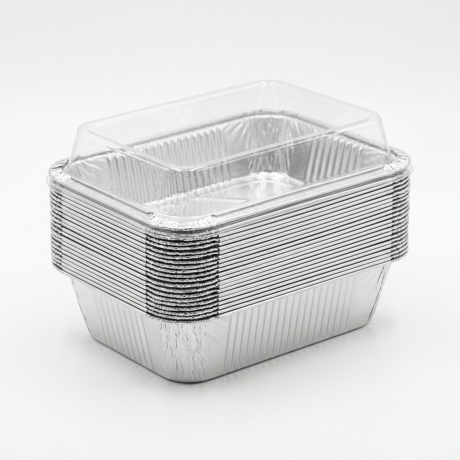 Bandeja aluminio 5590 paquete de 100 unidades con tapa