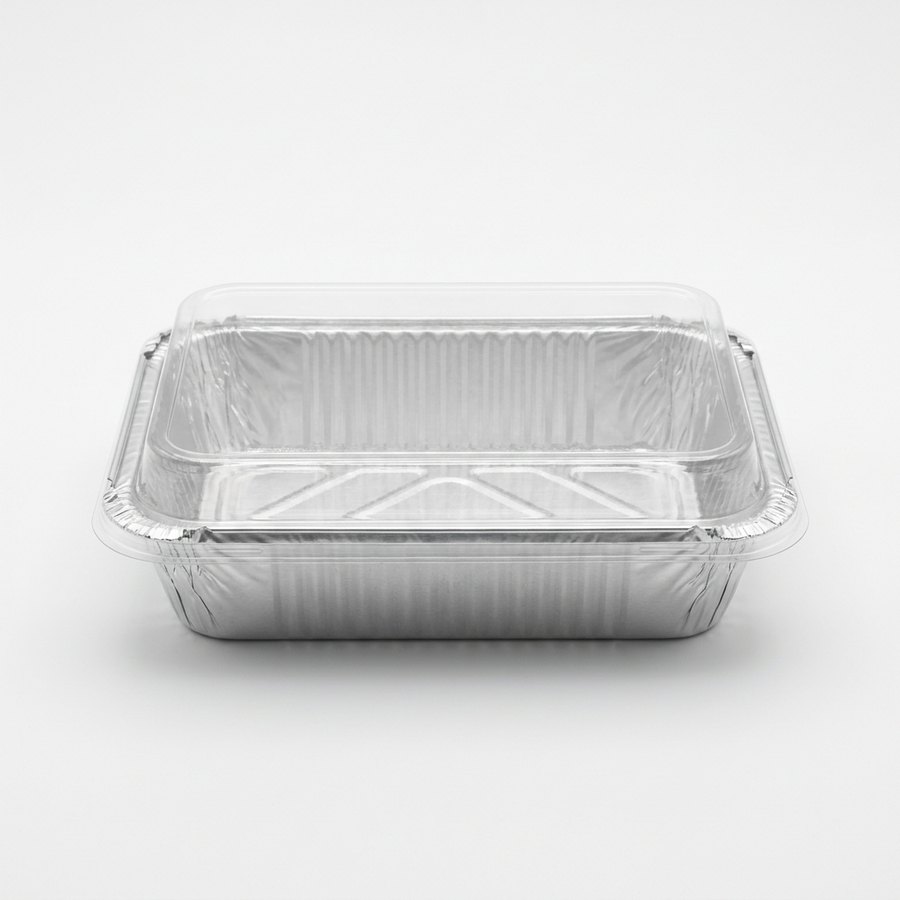 Bandeja aluminio 5890 paquete de 100 unidades con tapa