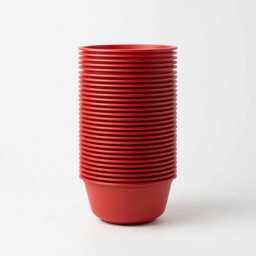 Bol grande rojo (paquete de 35 unidades)