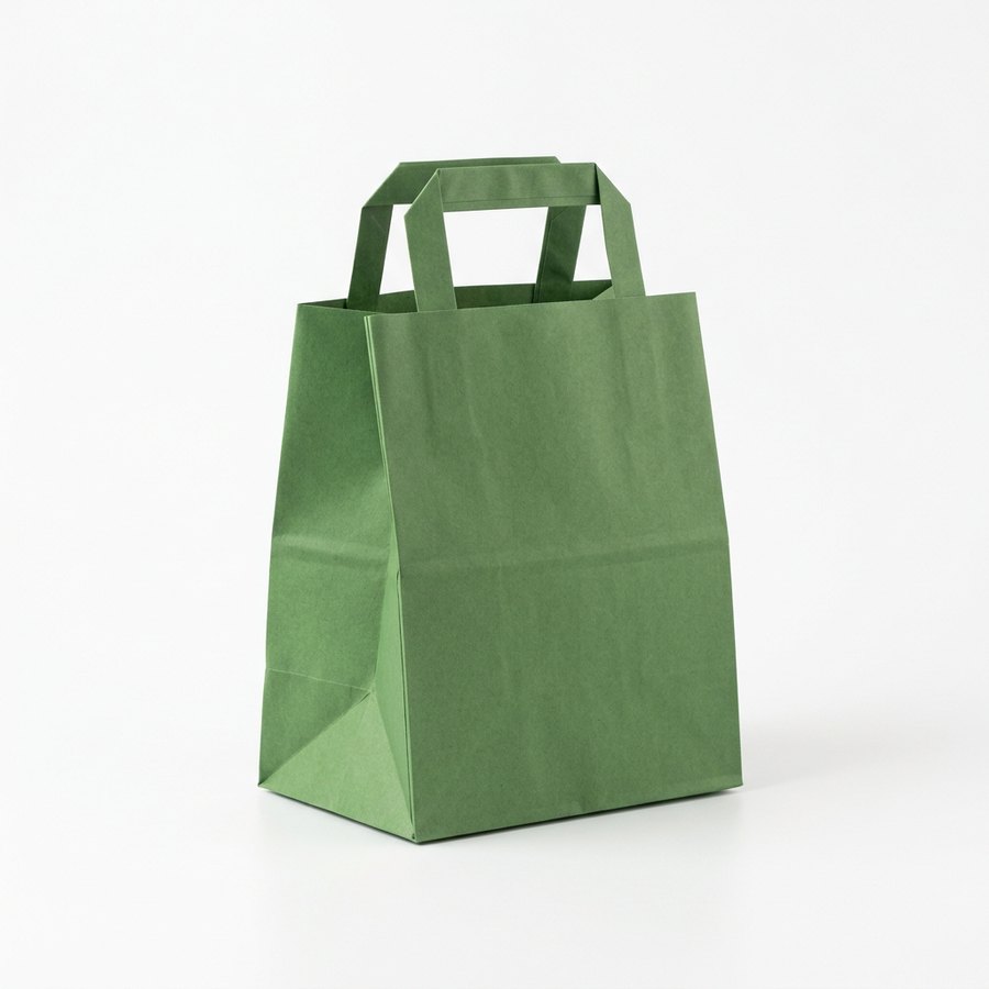 Caja bolsa verde
