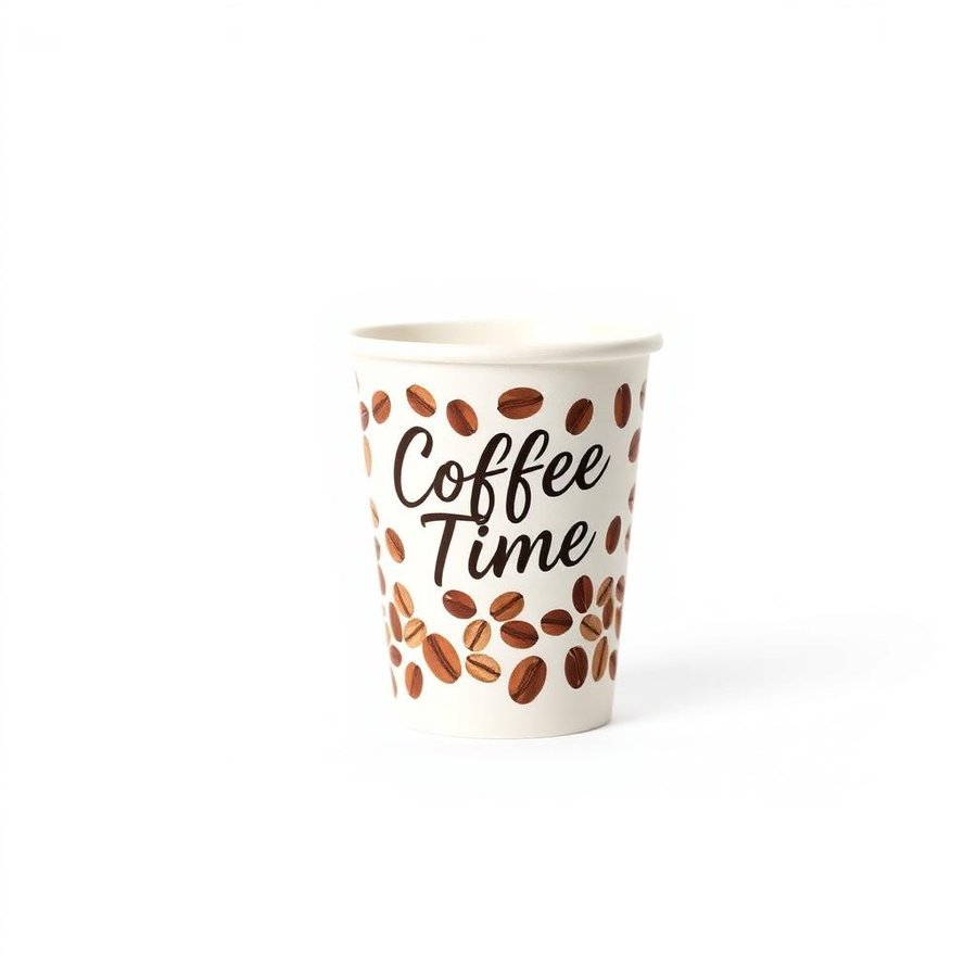 Vaso cartón 7 oz Coffee Time (paquete de 50 unidades)