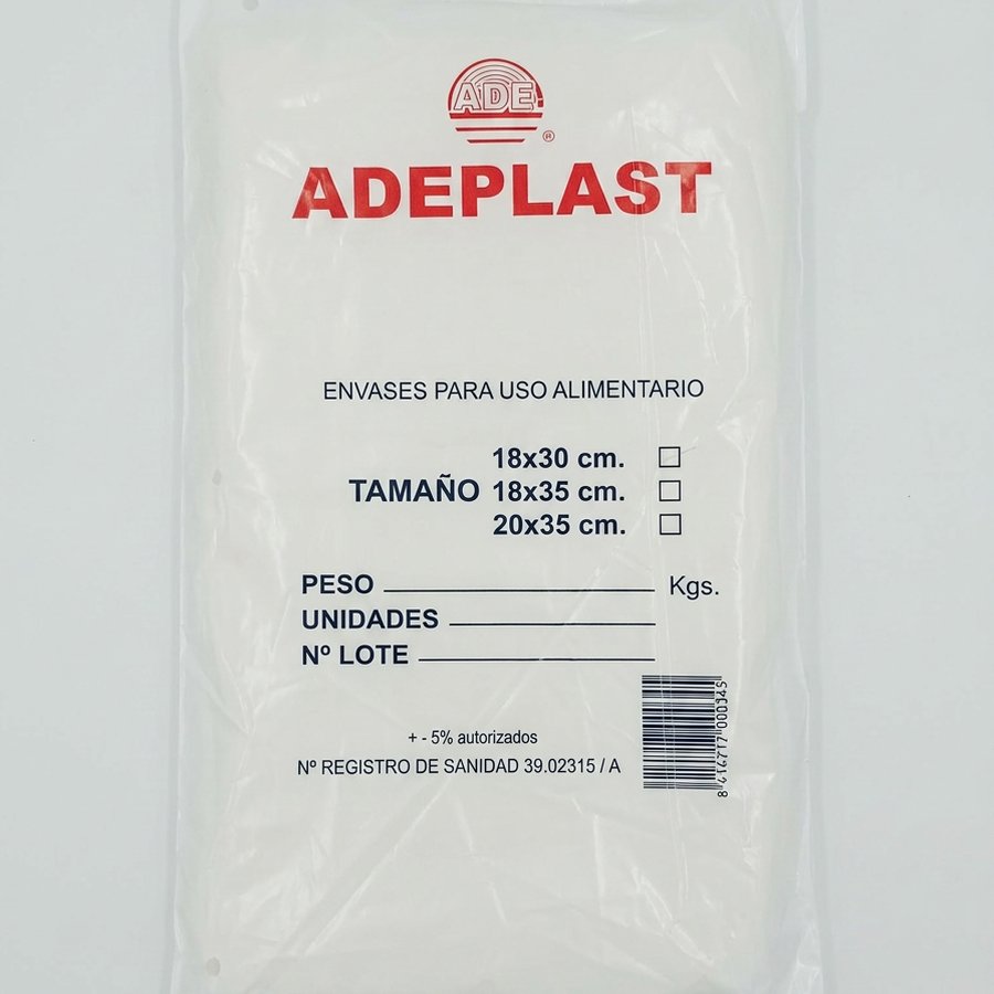 Bolsa transparente 18x30