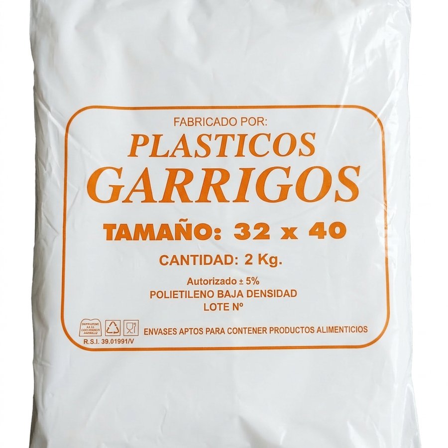 Bolsa transparente 32x40 2kg