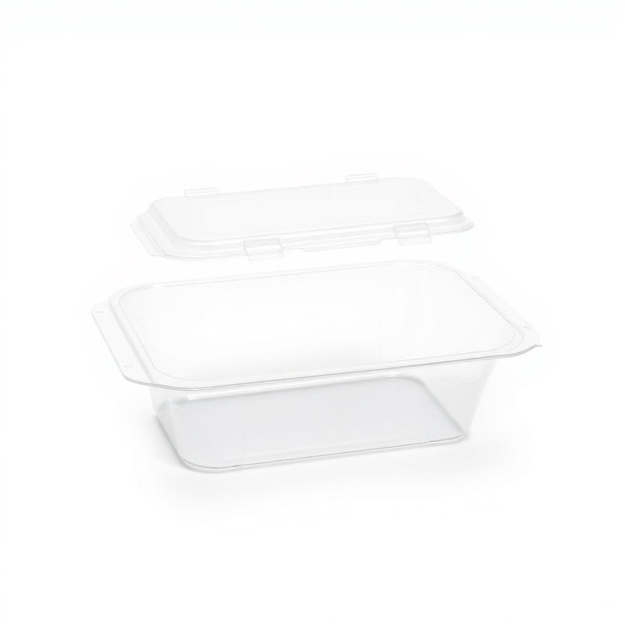Envase PET transparente con tapa (paquete de 50 unidades)
