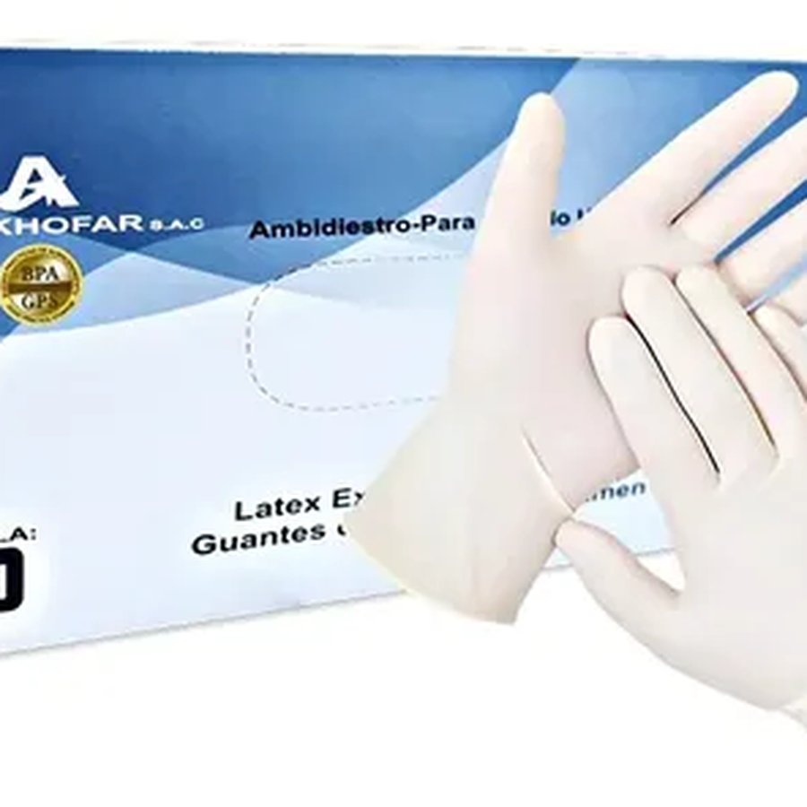 Guantes de látex (paquete de 100 unidades)