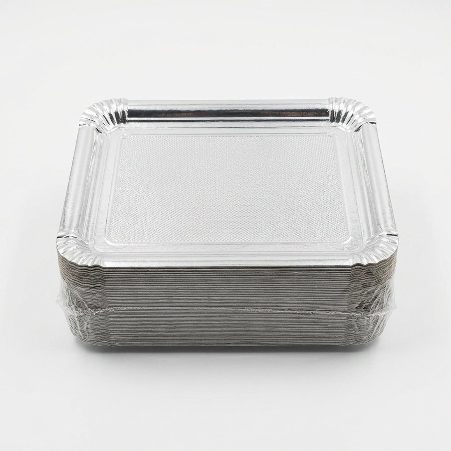 Bandeja cartón/plata 31x38 paquete de 50 unidades