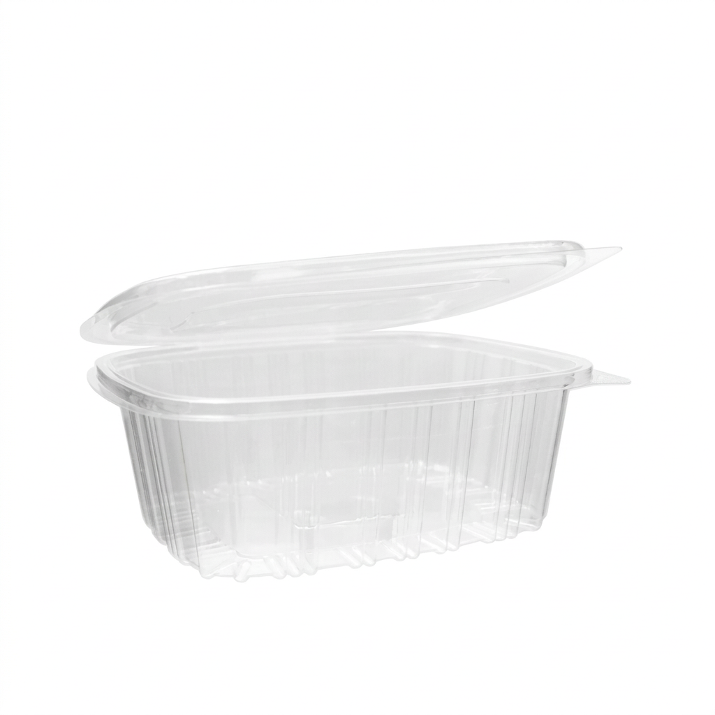 tarrina bisagra 2000cc, paquete de 50 unidades — Plastiahorro