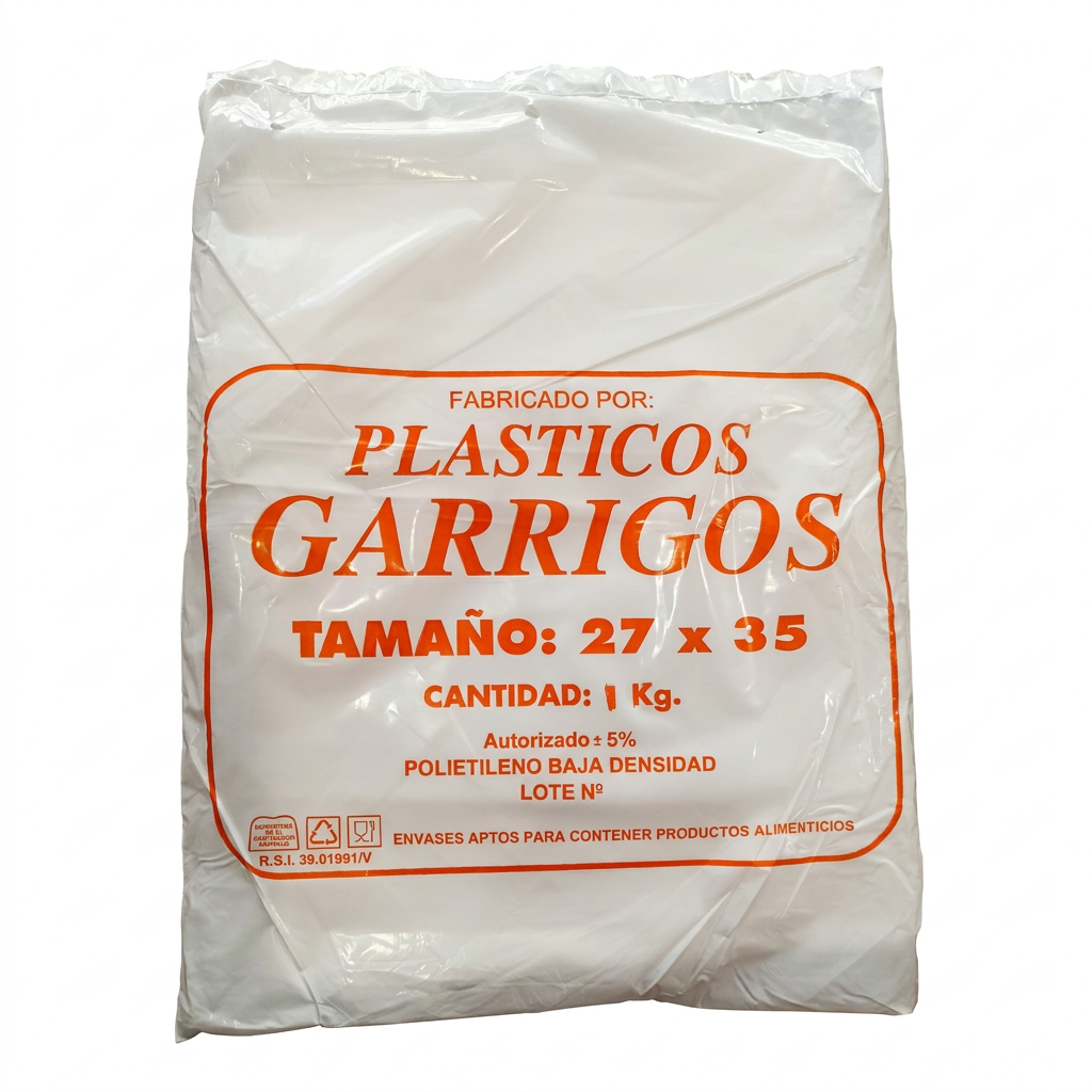 Bolsa transparente 27x35 1kg